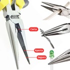 Kit Jogo Alicates Universal 8" + Meia Cana 6" + Corte Diagona