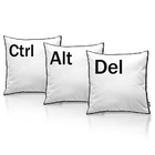 Kit Jogo Almofadas Ctrl + Alt + Del