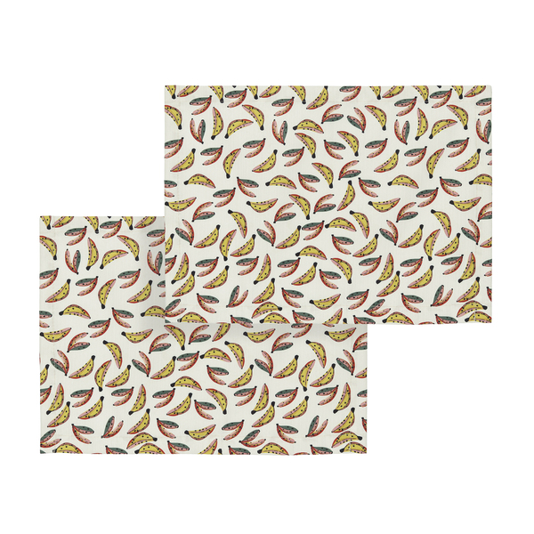 Kit Jogo Americano 2 Peças Retangular Frutas Cru 36x50cm Speciatta