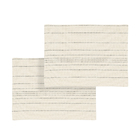 Kit Jogo Americano 2 Peças Retangular Listrado Cru 36x50cm Speciatta