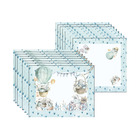 Kit Jogo Americano + Guardanapo Balão/azul Coração - 8 Peças