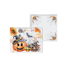 Kit Jogo Americano + Guardanapo Halloween Abóbora - 6 Peças