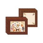 Kit Jogo Americano + Guardanapo Halloween Infantil - 8 Peças