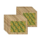 Kit Jogo Americano + Guardanapo Milho/palha