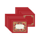 Kit Jogo Americano + Guardanapo Natal Especiarias - 12 Peças