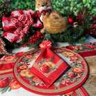 Kit Jogo Americano + Guardanapo Natal Especiarias - 12 Peças