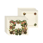 Kit Jogo Americano + Guardanapo Natal Green - 6 Peças