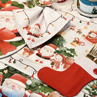 Kit Jogo Americano + Guardanapo Natal Infantil Ii - 12 Peças