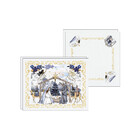 Kit Jogo Americano + Guardanapo Natal Presépio Iv - 2 Peças