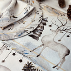 Kit Jogo Americano + Guardanapo Natal Rena Preta Ii - 4 Peças