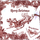 Kit Jogo Americano + Guardanapo Natal Trenó - 2 Peças