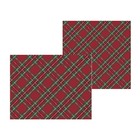 Kit Jogo Americano + Guardanapo Natal Vermelho/verde - 1 Peça