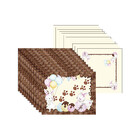 Kit Jogo Americano + Guardanapo Páscoa Chocolate - 12 Peças