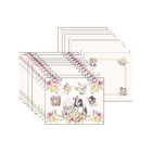 Kit Jogo Americano + Guardanapo Páscoa Rosas - 12 Peças