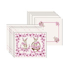 Kit Jogo Americano + Guardanapo Páscoa Sakura - 8 Peças