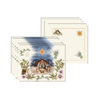 Kit Jogo Americano + Guardanapo Presépio3 - 6 Peças