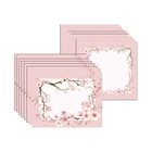 Kit Jogo Americano + Guardanapo Sakura Rosa - 8 Peças