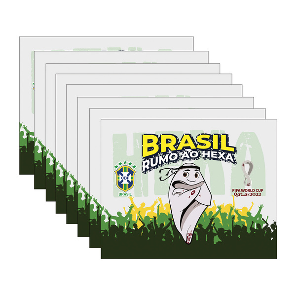 Kit Jogo Americano Copa Mascote - 8 Peças