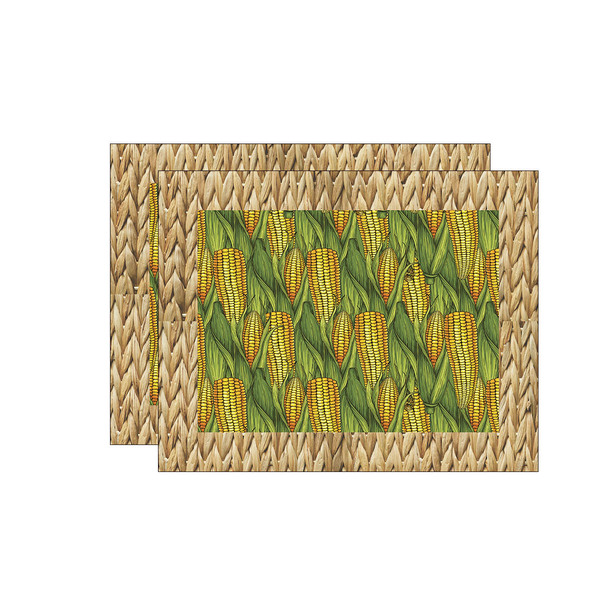 Kit Jogo Americano Milho/palha - 2 Peças