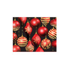 Kit Jogo Americano Natal Preto Vermelho