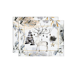 Kit Jogo Americano Natal Rena Preta Ii - 2 Peças