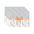 Kit Jogo Americano Páscoa Laço - 4 Peças