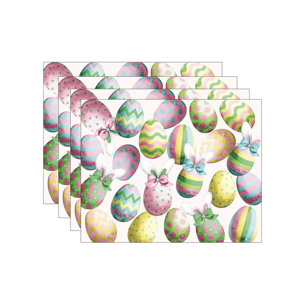 Kit Jogo Americano Páscoa Ovos - 4 Peças