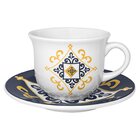 Kit Jogo Café Lanche Floreal São Luís 8 Peças Oxford® Cerâmica