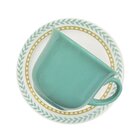 Kit Jogo Café Lanche Oxford Donna Louros 16 Peças Cerâmica