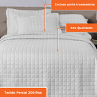 Kit Jogo De Cama 3pçs Elegance Matelado Casal Queen Casen Bra