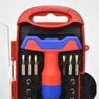 Kit Jogo De Chaves Precisão 25 Peças Azul + Chaveiro Cbrn17843