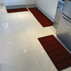 Kit Jogo De Cozinha Carpete Geométrico Elegante 3 Peças - Cor