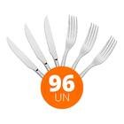 Kit - Jogo De Faca E Garfo Luxo Laguna 96 Peças Em Aço Inox I