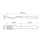 Kit - Jogo De Facas E Garfo Leme 24 Peças Em Aço Inox Cabo Pr