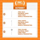 Kit - Jogo De Facas, Garfos E Colheres Búzios 72 Peças Em Aço