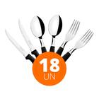 Kit - Jogo De Facas, Garfos E Colheres Ipanema 18 Peças Em Aç