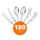 Kit - Jogo De Facas, Garfos E Colheres Luxo Laguna 180 Peças