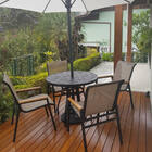 Kit Jogo De Mesa Aluminio Móveis Para Área Piscina Jardim - B