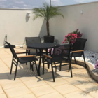 Kit Jogo De Mesa Aluminio Móveis Para Área Piscina Jardim - P