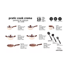 Kit Jogo De Panelas Com Revestimento Cerâmico 10 Peças Induçã