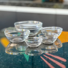 Kit Jogo De Potes 5 Tigelas Bowl Redondos Conjunto De Vidro M