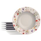 Kit Jogo De Prato Fundo Sopa 12 Pessoas 12pçs Ana Clara 23cm