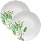 Kit Jogo De Prato Raso Jantar 2 Pessoas 2pçs Graziela 25cm