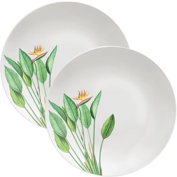 Kit Jogo De Prato Raso Jantar 2 Pessoas 2pçs Graziela 25cm