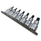 Kit Jogo De Soquetes Bits Torx Com 7 Peças 1/2 Cromo Vanádio