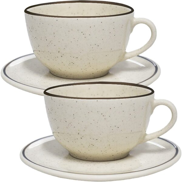 Kit Jogo De Xicaras 12 Pessoas 12pçs Unni Brisa Oxford 200ml