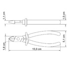 Kit Jogo Ferramentas Alicates Corte Diagonal 6" Mais Alicate