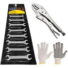 Kit Jogo Ferramentas De Chaves Fixas 8 Peças Mais Alicate De