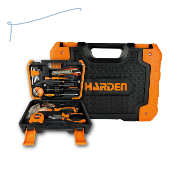 Kit Jogo Maleta Ferramentas Com 18 Peças Harden