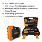 Kit Jogo Maleta Ferramentas Com 18 Peças Harden